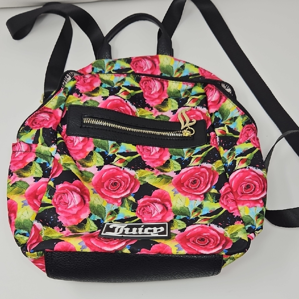 Juicy Couture Dark Floral Backpack